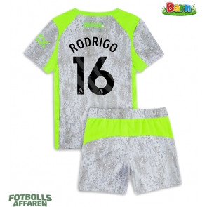 Manchester City Rodri Hernandez #16 Tredjeställ Barn 2025-26 Kortärmad (+ Korta byxor)